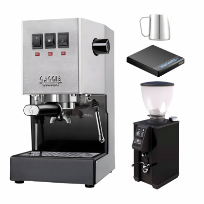 Gaggia Classic E24 Home Espresso Machine – Starter Kit
