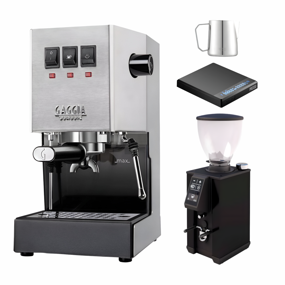 Gaggia Classic E24 Home Espresso Machine – Starter Kit