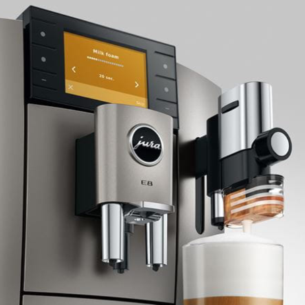 Jura E8 Automatic Bean To Cup <br> Coffee Machine Midnight Silver 2026 - Image 4