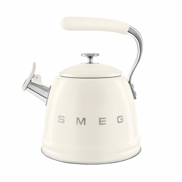 Smeg 2.3L whistling kettle cream