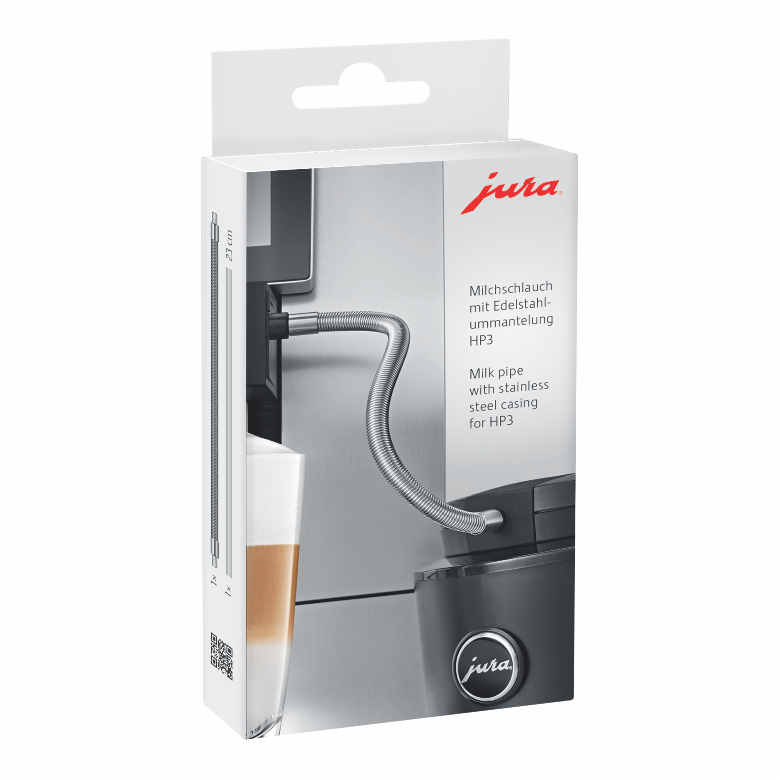 Jura Glass Milk Container <br>& Stainless Steel Milk Pipe - Image 4