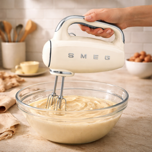 Smeg Hand Mixer Cream | Retro Electric Hand Mixer South Africa - Image 2