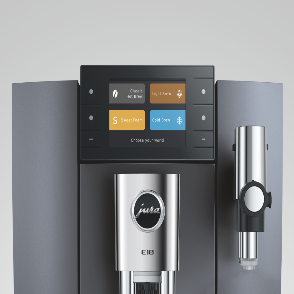 Jura E10 Cold Brew Automatic Coffee Machine Onyx Grey - Image 2