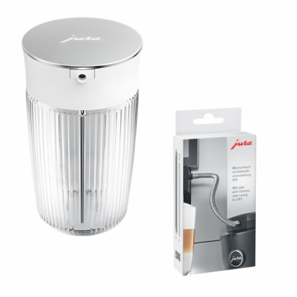 Jura Glass Milk Carafe 500ml & Stainless Steel Milk Pipe