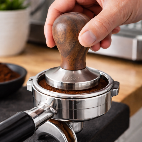 Presso Walnut Espresso 58mm Tamper– Premium Stainless Steel Base - Image 2