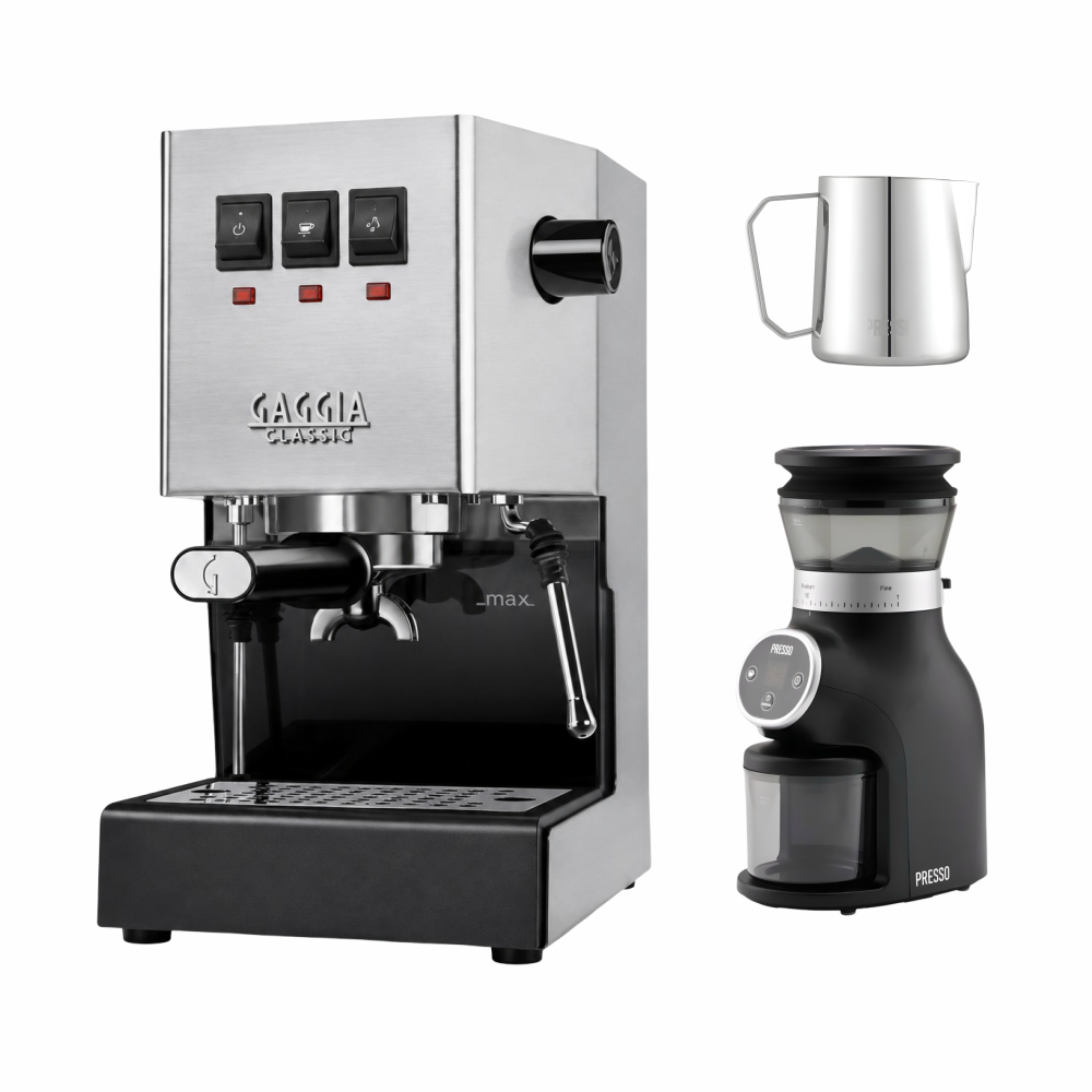 Gaggia Classic E24 Home Espresso Machine – Essential Starter Kit